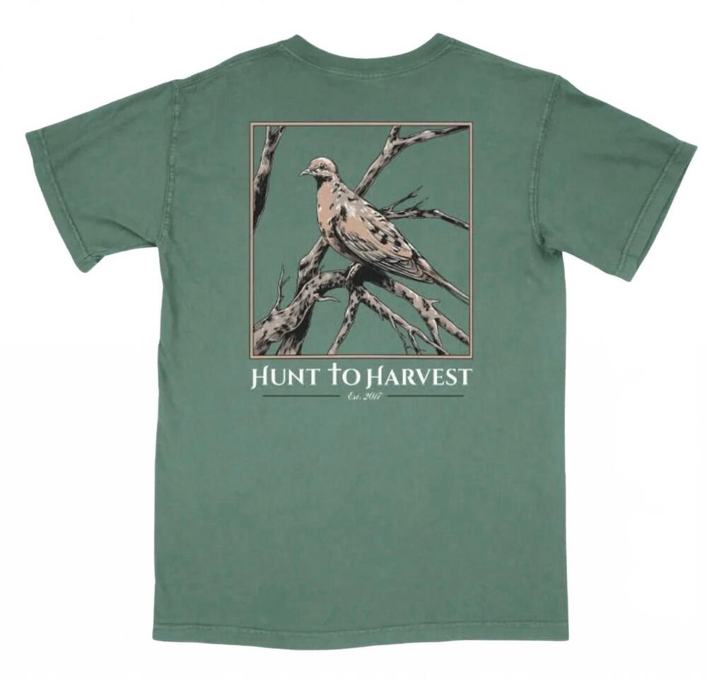 NEW HUNT TO HARVEST unisex dove tee in light green